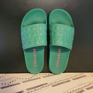GUC Green COACH Uli Sport Slides size 8